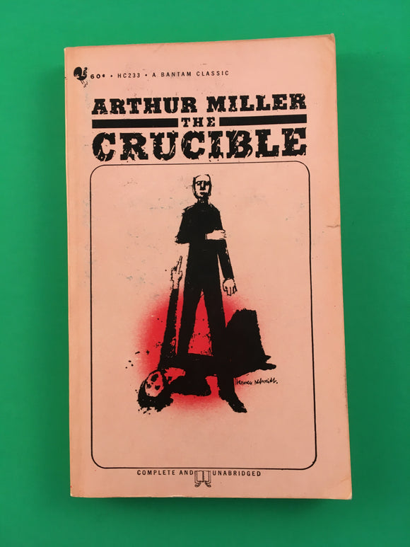 The Crucible by Arthur Miller Vintage 1963 Bantam Classic Paperback Play Drama Salem Witch Trials