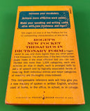 Roget's New Pocket Thesaurus in Dictionary Form Norman Lewis Vintage 1972 Reference Paperback