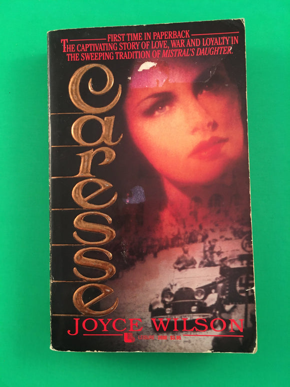 Caresse by Joyce Wilson Vintage 1989 Leisure Paperback Historical Fiction Romance WWI WWII Salon