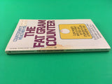 The Fat Gram Counter by Zimmer Aaron Vintage 1987 Berkley Paperback Health Diet Lose Weight Fats Cholesterol