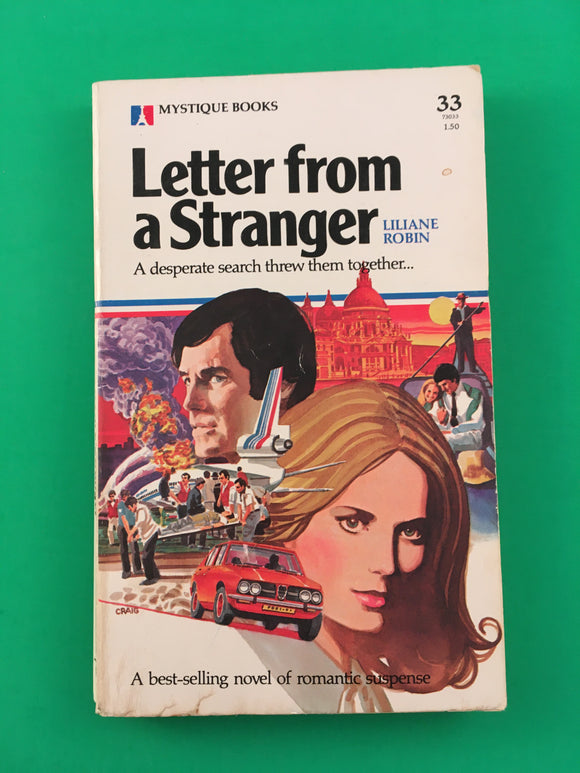 Letter from a Stranger Liliane Robin Vintage 1979 Mystique #33 Romantic Suspense