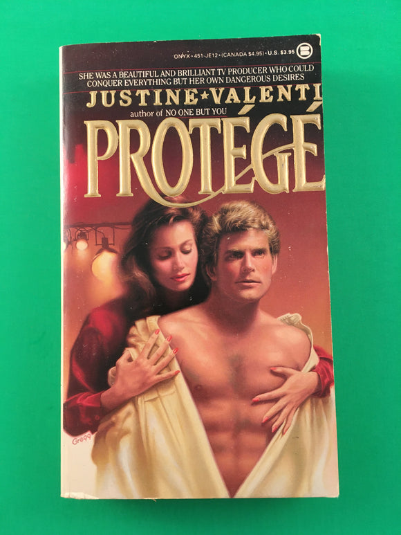 Protege by Justine Valenti Vintage 1986 Onyx PB Paperback Scandal Sex Power TV