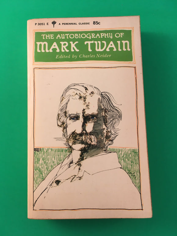 The Autobiography of Mark Twain Neider Vintage 1959 Perennial Classic Paperback