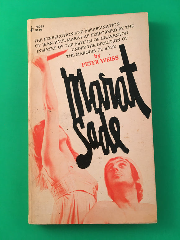 Marat Sade by Peter Weiss Vintage 1973 Pocket Paperback Asylum Drama Play Bath