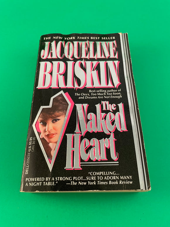 The Naked Heart by Jacqueline Briskin Vintage 1990 Dell Paperback Romance Revenge Action Sex Historical