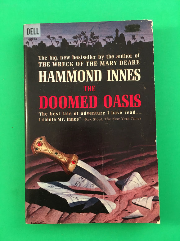 The Doomed Oasis by Hammond Innes Vintage 1963 Dell Adventure Paperback Arabia