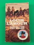 Riding for the Brand by Louis L'Amour PB Paperback 1993 Vintage Western