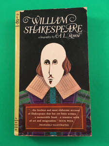 William Shakespeare A Biography by A L Rowse PB Paperback 1965 Vintage Pocket