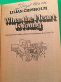 When the Heart is Young by Lilian Chisholm Vintage 1976 Harlequin Romance Nurse