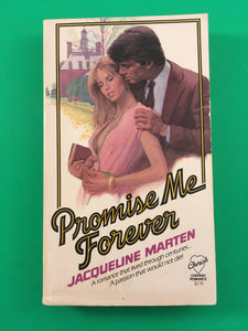 Promise Me Forever by Jacqueline Marten Vintage 1984 Cherish Romance Paperback