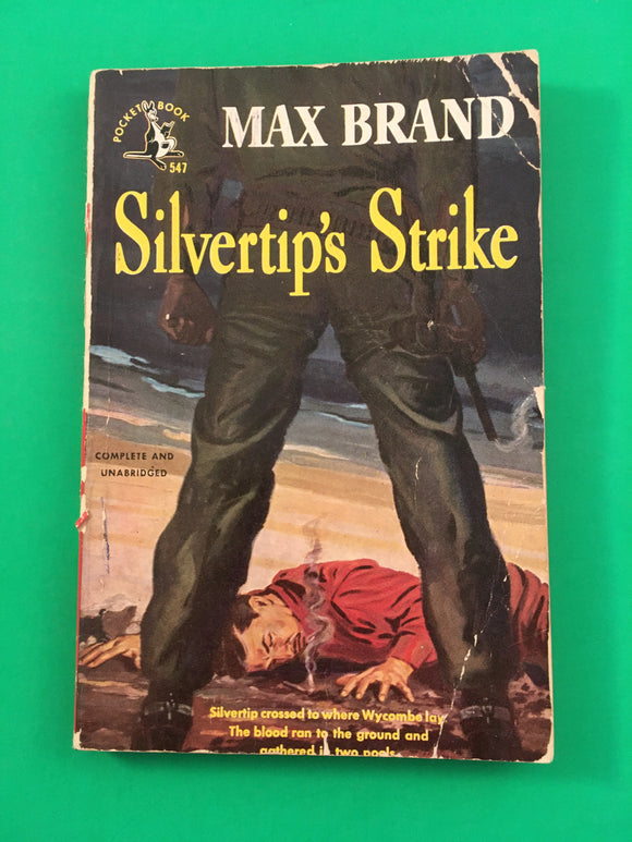 Silvertip's Strike by Max Brand PB Paperback 1948 Vintage Western Pocket Books