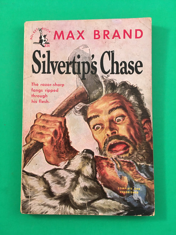 Silvertip's Chase by Max Brand PB Paperback 1949 Vintage Western Pocket Books