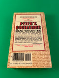 Peter's Quotations Ideas for Our Time by Dr. Laurence J. Peter Vintage 1980 Bantam Paperback Quotes Wisdom Wit