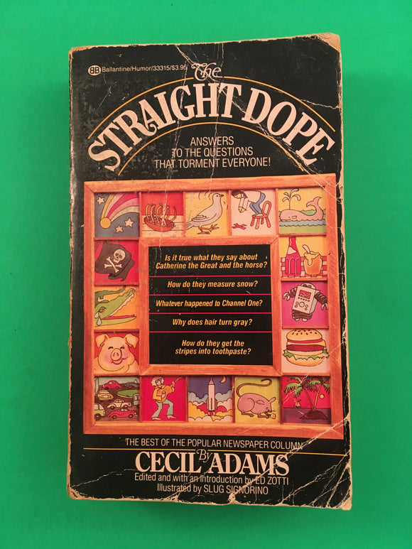 The Straight Dope by Cecil Adams PB Paperback 1989 Vintage Facts Trivia