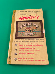 Heloise's Housekeeping Hints Vintage 1965 Pocket Paperback Tips Budget Tricks Time and Money Savers Cleaning Cooking Kitchen Kids Housewives