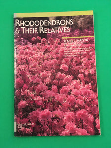 Rhododendrons & Their Relatives Plants & Gardens Brooklyn Botanic 1987 Vol 27 #2