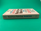 Word Power Mady Easy by Norman Lewis Vocabulary Builder Vintage 1979 Pocket Paperback