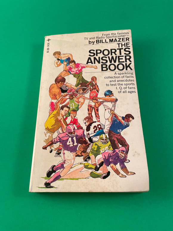 The Sports Answer Book by Bill Mazer Tempo 1972 Vintage Paperback Facts Anecdotes Trivia