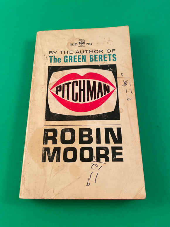 Pitchman by Robin Moore Vintage 1966 Berkley Medallion Paperback Novel About TV Television Industry NY New York