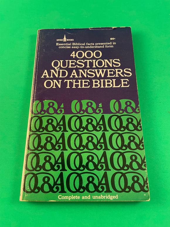 4000 Questions and Answers on the Bible Vintage 1971 Spire Paperback God