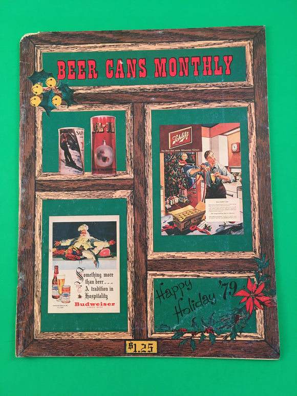 Beer Cans Monthly Magazine Dec 1979 Vintage Collecting Holidays Christmas RARE