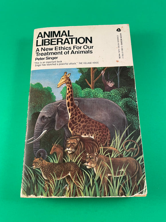 Animal Liberation: A New Ethics for Our Treatment of Animals by Peter Singer Vintage 1977 Avon Paperback Factory Farms Vegetarianism Lab Animals