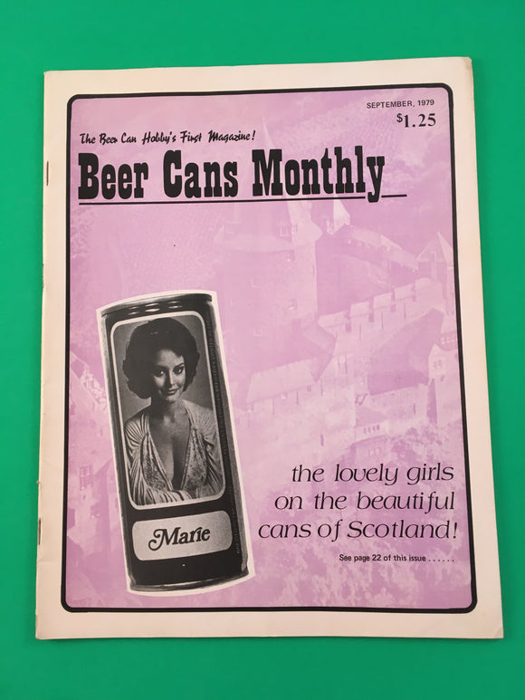 Beer Cans Monthly Magazine Sep 1979 Vintage Collecting Scotland Girls Hobby RARE