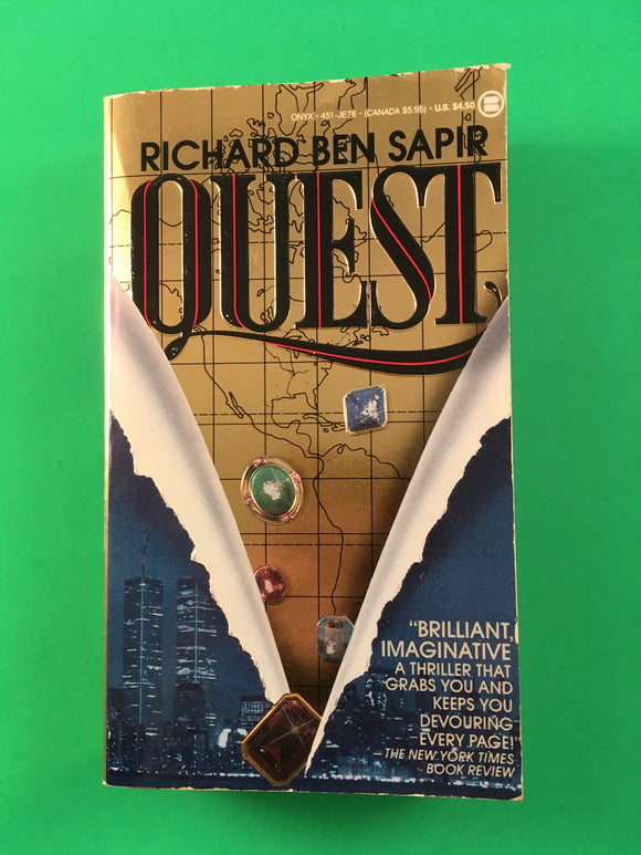 Quest by Richard Ben Sapir PB Paperback 1988 Vintage Crime Thriller Onyx Novel