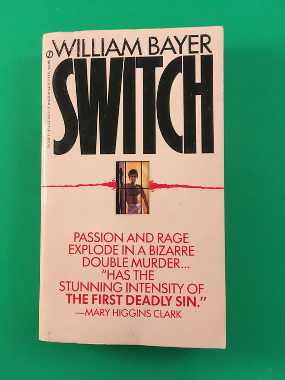 Switch by William Bayer PB Paperback 1985 Vintage Crime Thriller Signet