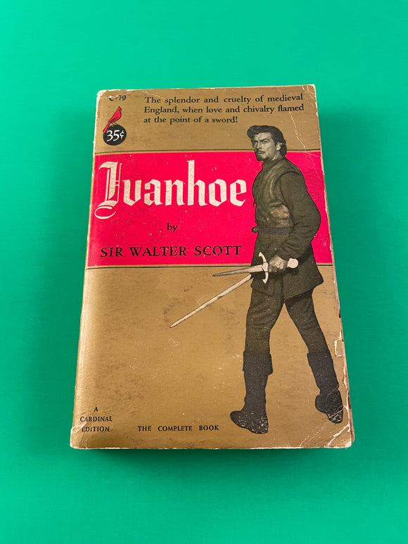 Ivanhoe by Sir Walter Scott Vintage 1952 Pocket Cardinal Paperback Medieval England Historical Knights Robin Hood