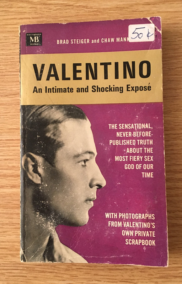 Valentino An Intimate and Shocking Expose PB Paperback 1966 Vintage Biography