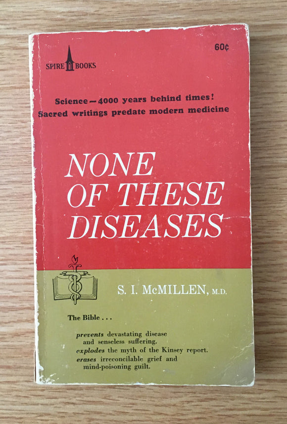 None of these Diseases by S I McMillen PB Paperback 1963 Vintage Medicine Spire