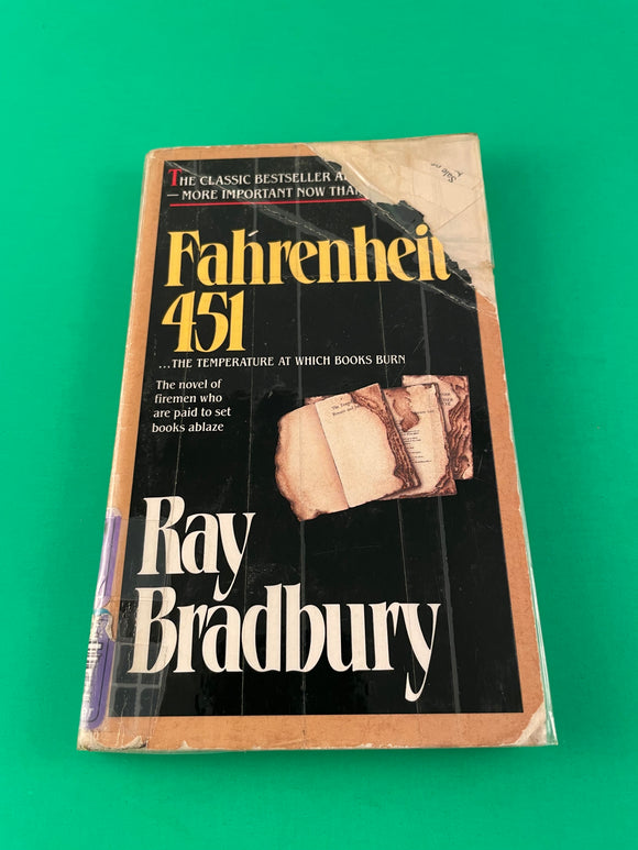 Fahrenheit 451 by Ray Bradbury Vintage 1991 SciFi Del Rey Paperback Classic