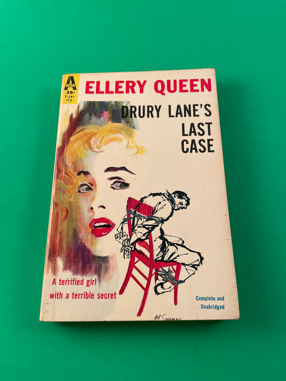Drury Lane's Last Case by Ellery Queen Vintage Avon Paperback Murder Mystery PB