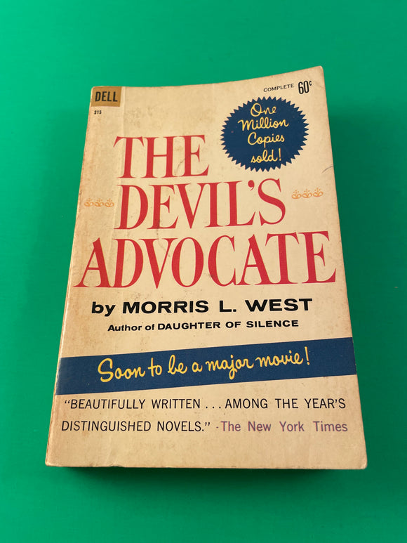 The Devil's Advocate by Morris L. West Vintage 1961 Paperback Good and Evil PB Dell