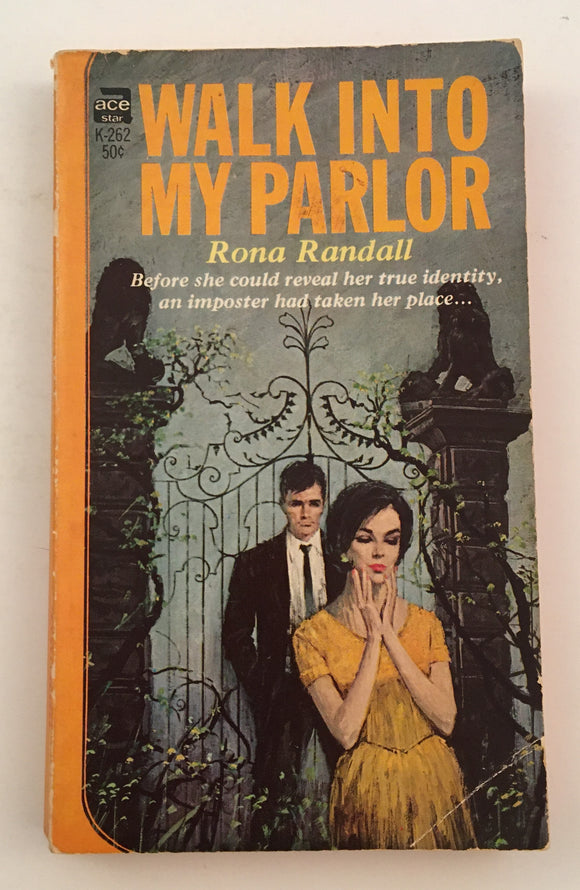 Walk into My Parlor Rona Randall PB Paperback 1962 Vintage Gothic Romance RARE