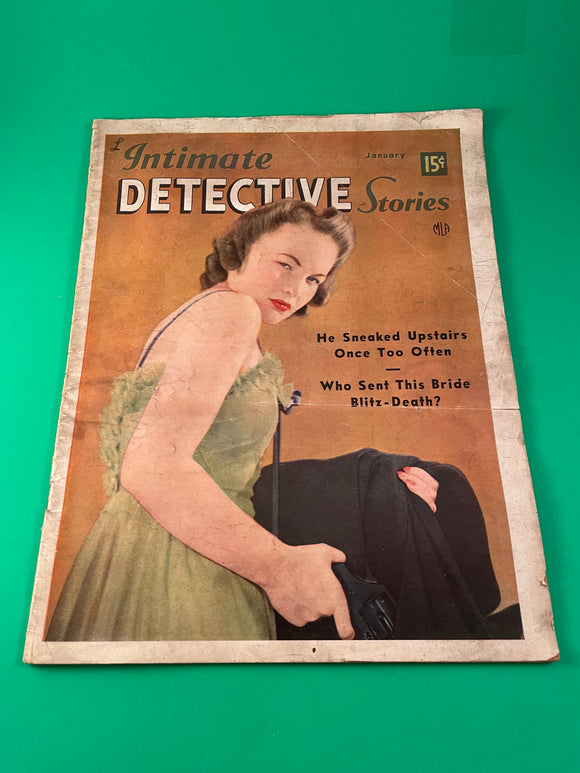 Intimate Detective Stories Jan 1941 Vintage Magazine True Crime Murder Killer