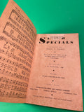 Super Specials by Virgil O. Stamps Vintage 1940 Hymns Songs Paperback Baxter PB