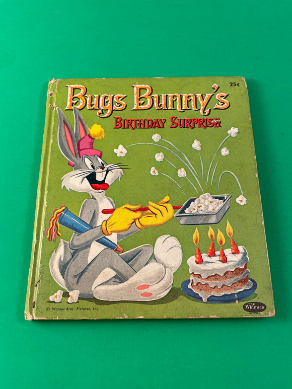 Bugs Bunny's Birthday Surprise by Theresa Vintage 1960 Warner Whitman Hardcover Tell-A-Tale Porky Pig Elmer Fudd Petunia
