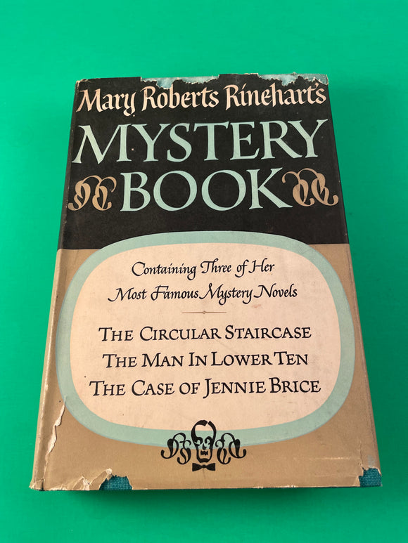 Mary Roberts Rinehart's Mystery Book Circular Staircase Man in Lower Ten Case of Jennie Brice Vintage 1947 Hardcover