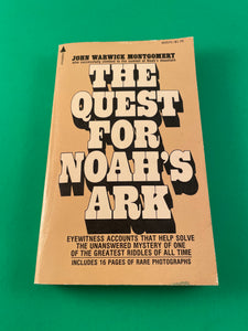 The Quest for Noah's Ark by John Montgomery Vintage 1975 Pyramid Paperback PB