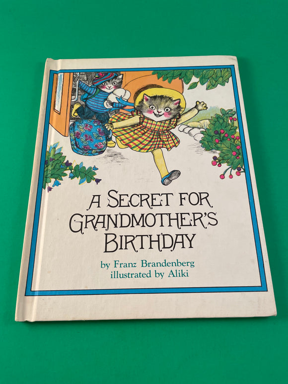 A Secret for Grandmother's Birthday by Franz Brandenberg Aliki Vintage 1975 Weekly Reader Hardcover
