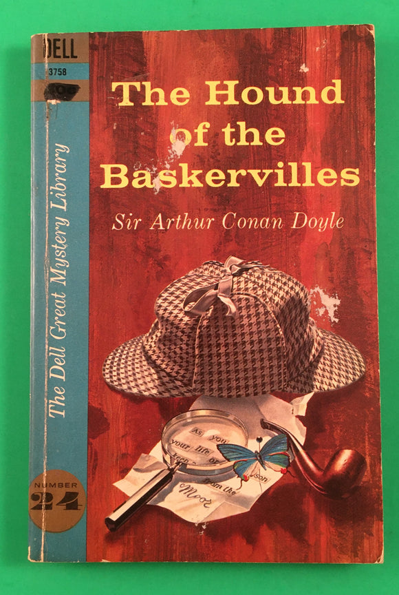 The Hound of the Baskervilles by Arthur Conan Doyle PB Sherlock Holmes 1962 Dell