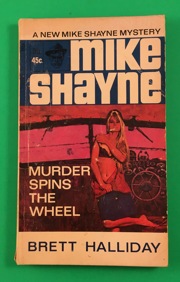 Murder Spins the Wheel by Brett Halliday PB Paperback 1966 Vintage Crime Shayne