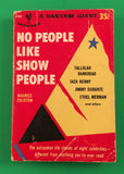 No People Like Show People by Maurice Zolotow PB Paperback 1952 Vintage Bantam