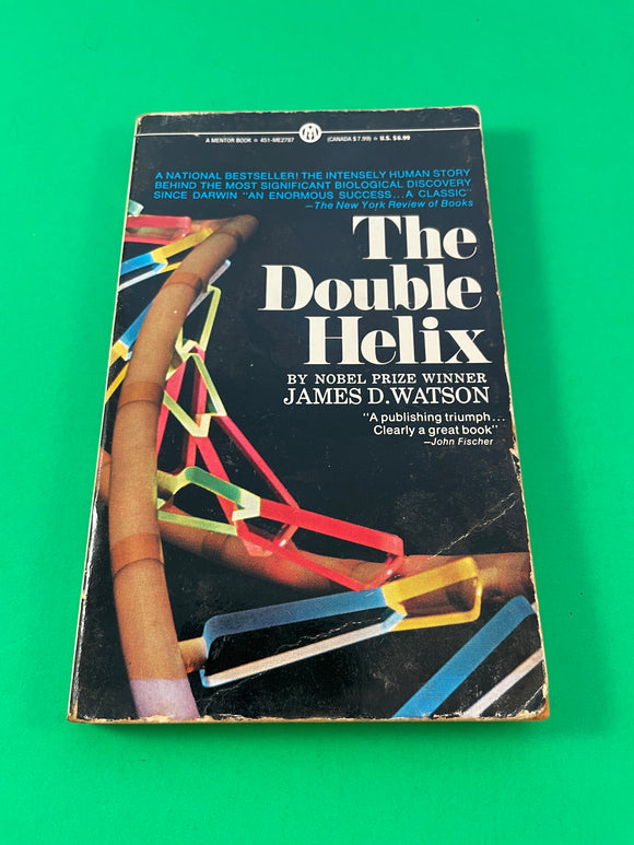 The Double Helix by James D. Watson Vintage 1969 Mentor Paperback DNA Structure