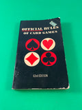 Official Rules of Card Games 63rd Edition Vintage 1980 Paperback Playing Bridge Cribbage Poker & Many More