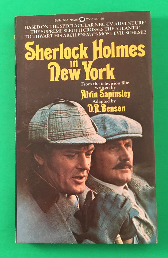 Sherlock Holmes in New York by D R Bensen PB Paperback 1976 Vintage Sapinsley