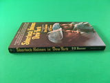 Sherlock Holmes in New York by D R Bensen PB Paperback 1976 Vintage Sapinsley