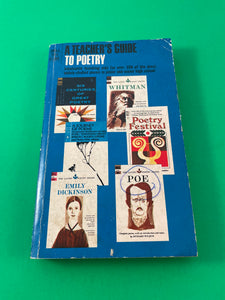 A Teacher's Guide to Poetry by Stewart H. Benedict Vintage 1969 Dell Paperback Poems